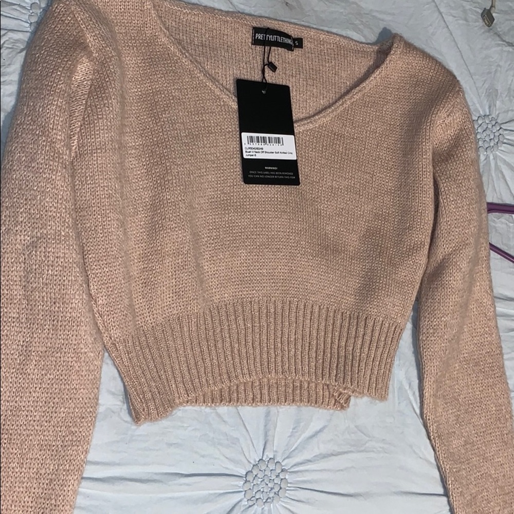 Prettylittlething Cropped Sweater